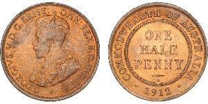 1/2 Penny Australia (1788 - 1939) Bronce Jorge V (1865-1936)