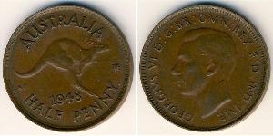 1/2 Penny Australia (1939 - ) Bronce 