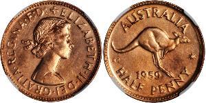 1/2 Penny Australia (1939 - ) Bronce 