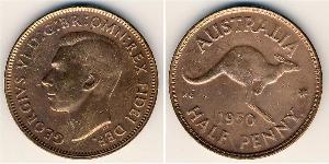 1/2 Penny Australia (1939 - ) Bronce 