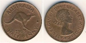 1/2 Penny Australia (1939 - ) Bronce 