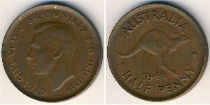 1/2 Penny Australia (1939 - ) Bronce 