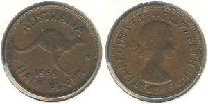 1/2 Penny Australia (1939 - ) Bronce 