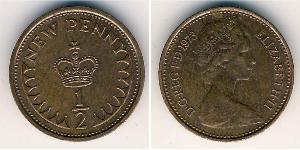 1/2 Penny Reino Unido (1922-) Bronce Isabel II (1926-2022)