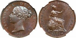 1/2 Penny Reino Unido de Gran Bretaña e Irlanda (1801-1922) Bronce Victoria (1819 - 1901)