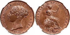 1/2 Penny Reino Unido de Gran Bretaña e Irlanda (1801-1922) Bronce Victoria (1819 - 1901)