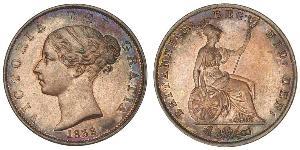 1/2 Penny Reino Unido de Gran Bretaña e Irlanda (1801-1922) Bronce Victoria (1819 - 1901)