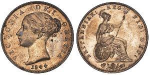 1/2 Penny Reino Unido de Gran Bretaña e Irlanda (1801-1922) Bronce Victoria (1819 - 1901)