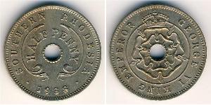 1/2 Penny Southern Rhodesia (1923-1980) Bronce Jorge VI (1895-1952)