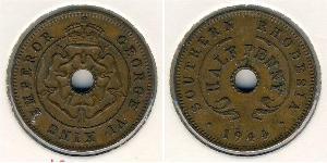 1/2 Penny Southern Rhodesia (1923-1980) Bronce Jorge VI (1895-1952)