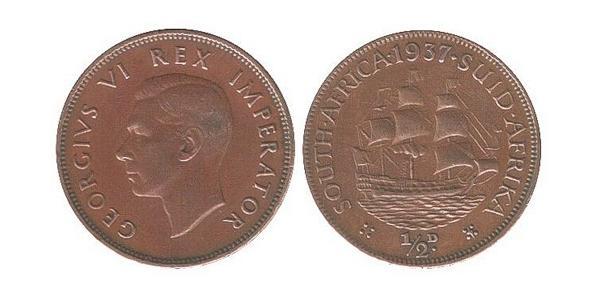 1/2 Penny Sudáfrica Bronce Jorge VI (1895-1952)