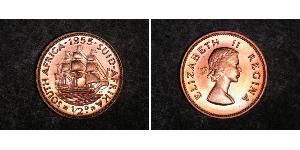 1/2 Penny Afrique du Sud Bronze Elizabeth II (1926-2022)