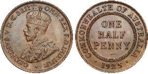 1/2 Penny Australia (1788 - 1939) Bronze George V of the United Kingdom (1865-1936)