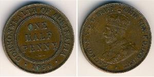 1/2 Penny Australia (1788 - 1939) Bronze George V of the United Kingdom (1865-1936)