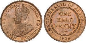 1/2 Penny Australia (1788 - 1939) Bronze George V of the United Kingdom (1865-1936)