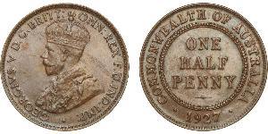 1/2 Penny Australia (1788 - 1939) Bronze George V of the United Kingdom (1865-1936)