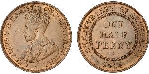 1/2 Penny Australia (1788 - 1939) Bronze George V of the United Kingdom (1865-1936)