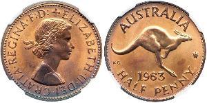 1/2 Penny Australie (1939 - ) Bronze 