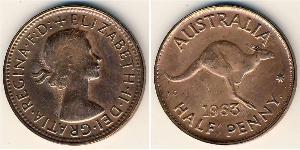 1/2 Penny Australie (1939 - ) Bronze 