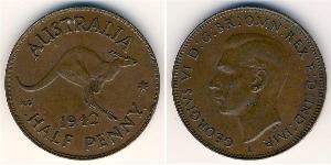 1/2 Penny Australien (1939 - ) Bronze 