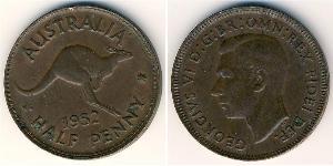 1/2 Penny Australien (1939 - ) Bronze 