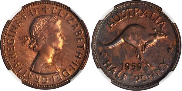 1/2 Penny Australien (1939 - ) Bronze 