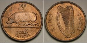 1/2 Penny Ireland (1922 - ) Bronze 
