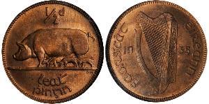 1/2 Penny Irland (1922 - ) Bronze 