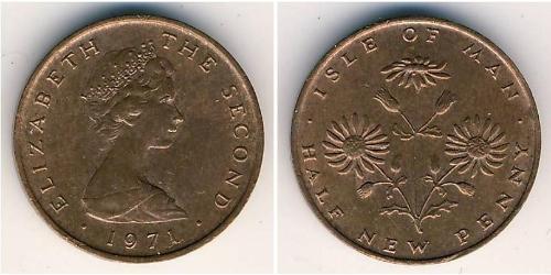 1/2 Penny Isle of Man Bronze Elizabeth II (1926-2022)