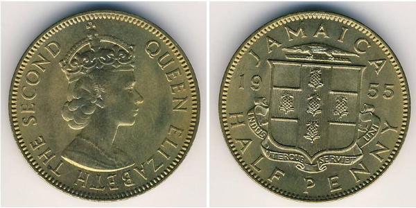 1/2 Penny Jamaika (1962 - ) Bronze 