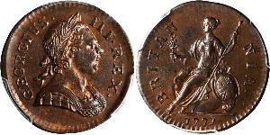 1/2 Penny Kingdom of Great Britain (1707-1801) Bronze George III (1738-1820)