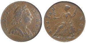 1/2 Penny Königreich Großbritannien (1707-1801) Bronze Georg III (1738-1820)