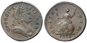 1/2 Penny Königreich Großbritannien (1707-1801) Bronze Georg III (1738-1820)