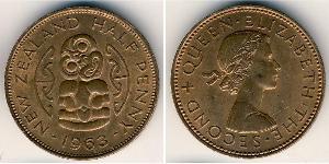 1/2 Penny Neuseeland Bronze 