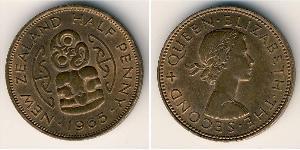 1/2 Penny Nouvelle-Zélande Bronze 