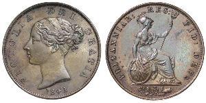 1/2 Penny Royaume-Uni de Grande-Bretagne et d