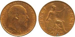 1/2 Penny Royaume-Uni de Grande-Bretagne et d