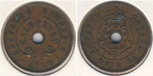 1/2 Penny Southern Rhodesia (1923-1980) Bronze George VI (1895-1952)