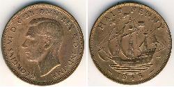 1/2 Penny United Kingdom Bronze 