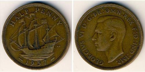 1/2 Penny United Kingdom Bronze 