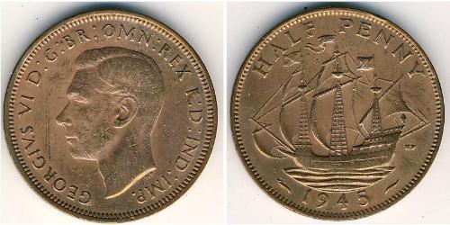 1/2 Penny United Kingdom Bronze 