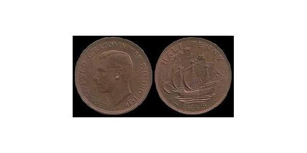 1/2 Penny United Kingdom Bronze 