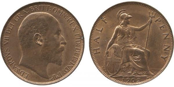 1/2 Penny United Kingdom of Great Britain and Ireland (1801-1922) Bronze Edward VII (1841-1910)