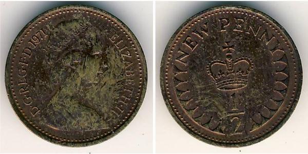 1/2 Penny Vereinigtes Königreich (1922-) Bronze Elizabeth II (1926-2022)