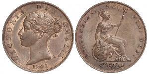 1/2 Penny Vereinigtes Königreich von Großbritannien und Irland (1801-1922) Bronze Victoria (1819 - 1901)