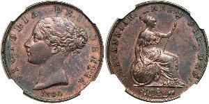 1/2 Penny Vereinigtes Königreich von Großbritannien und Irland (1801-1922) Bronze Victoria (1819 - 1901)
