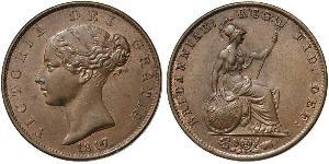 1/2 Penny Vereinigtes Königreich von Großbritannien und Irland (1801-1922) Bronze Victoria (1819 - 1901)