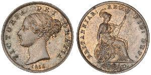 1/2 Penny Vereinigtes Königreich von Großbritannien und Irland (1801-1922) Bronze Victoria (1819 - 1901)