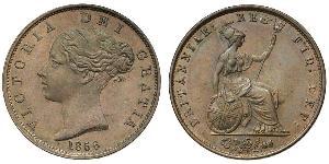 1/2 Penny Vereinigtes Königreich von Großbritannien und Irland (1801-1922) Bronze Victoria (1819 - 1901)