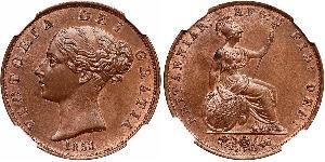 1/2 Penny Vereinigtes Königreich von Großbritannien und Irland (1801-1922) Bronze Victoria (1819 - 1901)